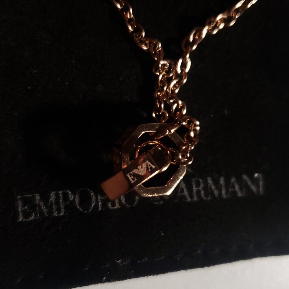 Emporio Armani Rose Gold-Tone Chain Bracelet - Picture 6 of 14